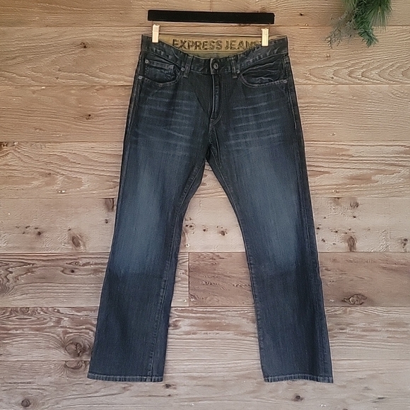 Express Other - Express Men Dark Denim Slim Jeans Size 32x30